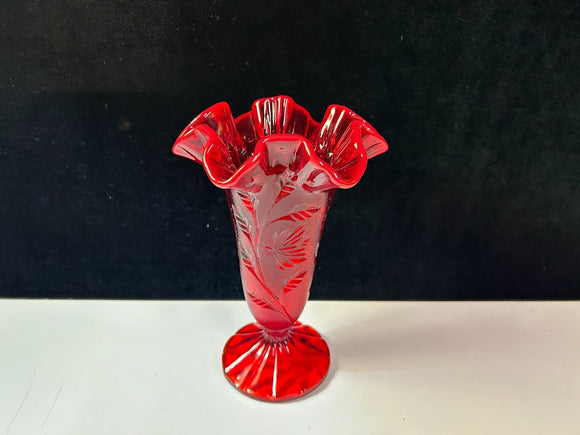 Fenton Ruby Red Vase