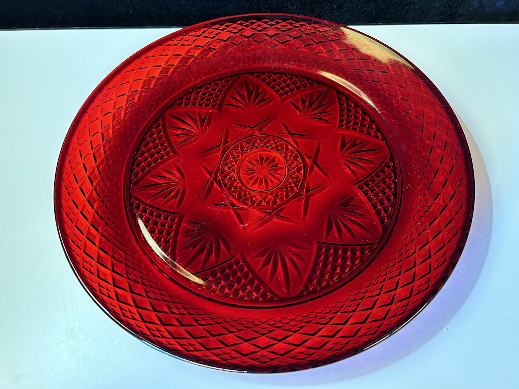 Ruby Red Dinner Plates – Cherished Possessions