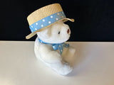 Stuffed Bear With Straw Hat